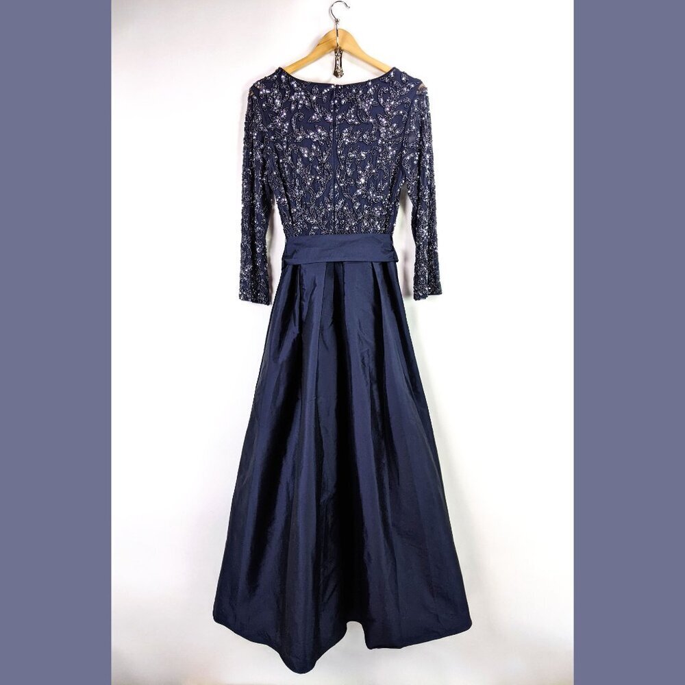Pisarro Nights Womens Sequin Bodice Evening Gown Blue Size M - Picture 4 of 8